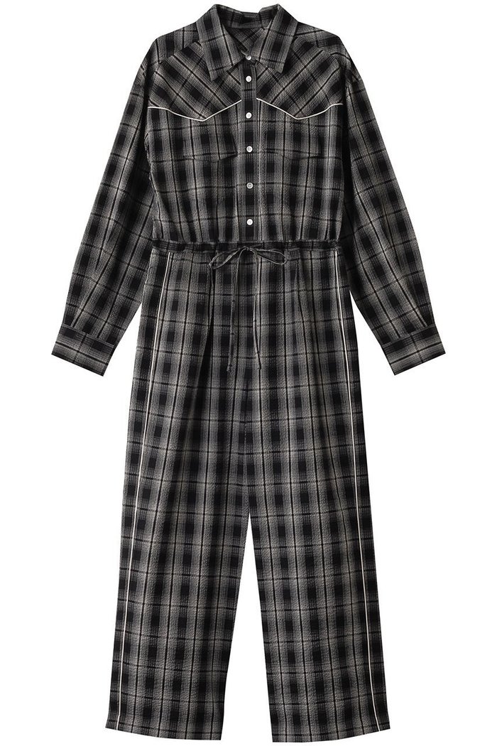 【メゾンスペシャル/MAISON SPECIAL】の2way Western Shirt All In One Outfit/2WAYウエスタンシャツオールインワン インテリア・キッズ・メンズ・レディースファッション・服の通販 founy(ファニー) https://founy.com/ ファッション Fashion レディースファッション Fashion for Women パンツ Pants & Trousers ウエスタン Western Style シアー Sheer, See-Through ジャケット Jacket, Outerwear ストライプ Stripe, Striped Pattern チェック Check, Plaid, Tartan トレンド Trend, Trending Now ビスチェ Bustier, Corset Top フロント Front, Front Design ミックス Mix, Mixed Style |ID: prp329100004271071 ipo3291000000032929269