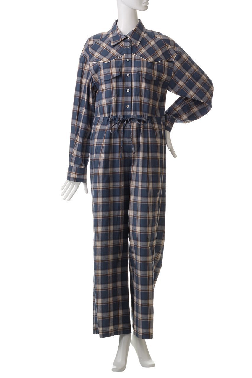 【メゾンスペシャル/MAISON SPECIAL】の2way Western Shirt All In One Outfit/2WAYウエスタンシャツオールインワン 人気、トレンドファッション・服の通販 founy(ファニー) 　ファッション　Fashion　レディースファッション　Fashion for Women　パンツ　Pants & Trousers　ウエスタン　Western Style　シアー　Sheer, See-Through　ジャケット　Jacket, Outerwear　ストライプ　Stripe, Striped Pattern　チェック　Check, Plaid, Tartan　トレンド　Trend, Trending Now　ビスチェ　Bustier, Corset Top　フロント　Front, Front Design　ミックス　Mix, Mixed Style　other-2|ID: prp329100004271071 ipo3291000000035055447