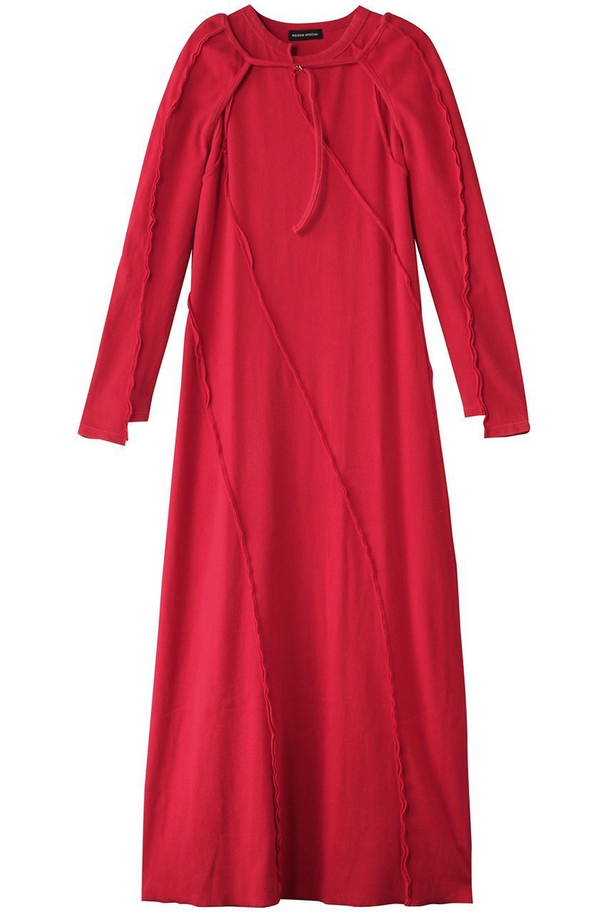 【メゾンスペシャル/MAISON SPECIAL】のBolero Layered Ribbed Fabric Dress/ボレロレイヤードリブワンピース インテリア・キッズ・メンズ・レディースファッション・服の通販 founy(ファニー) 　ファッション　Fashion　レディースファッション　Fashion for Women　アウター　Coat / Outerwear Collection　ボレロ・ショート丈ジャケット / ドレス羽織りに　Boleros & Short Jackets　ワンピース　Dresses　フォーマル・パーティードレス・結婚式用ドレス　Elegant & Casual Dresses　チュニック　Tunic Tops & Dresses　ヴィンテージ　Vintage Style　春　Spring　秋　Autumn　スリット　Slit, Slit Detail　セパレート　Separate, Two-Piece　タンク　Tank Top, Sleeveless Top　チュニック　Tunic, Long Top　ノースリーブ　Sleeveless, No-Sleeve　フィット　Fit, Slim Fit　フロント　Front, Front Design　ボレロ　Bolero, Short Cardigan　ロング　Long, Long-Length　夏　Summer　RED(レッド)|ID: prp329100004271072 ipo3291000000032882184