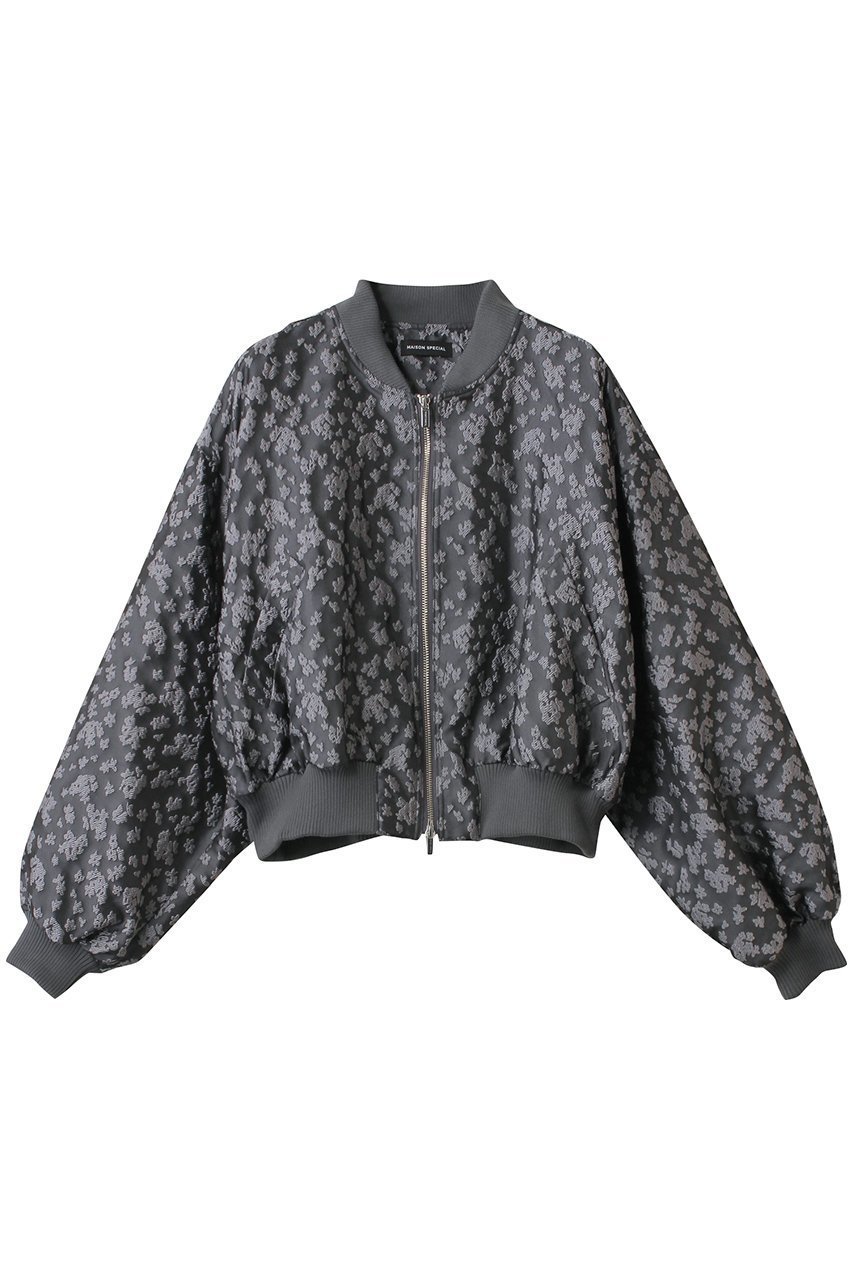 【メゾンスペシャル/MAISON SPECIAL】のJacquard Blouson/ジャガードブルゾン インテリア・キッズ・メンズ・レディースファッション・服の通販 founy(ファニー) 　ファッション　Fashion　レディースファッション　Fashion for Women　アウター　Coat / Outerwear Collection　レディースジャケット・軽アウター　Jackets　ブルゾンジャケット・スポーティアウター　Blouson Jackets　インナー　Innerwear　春　Spring　ジャケット　Jacket, Outerwear　ブルゾン　Blouson, Bomber Jacket　ボトム　Bottoms, Lower Wear　ロング　Long, Long-Length　エレガント 上品　Elegant　C.GRY(チャコールグレー)|ID: prp329100004271073 ipo3291000000035065254