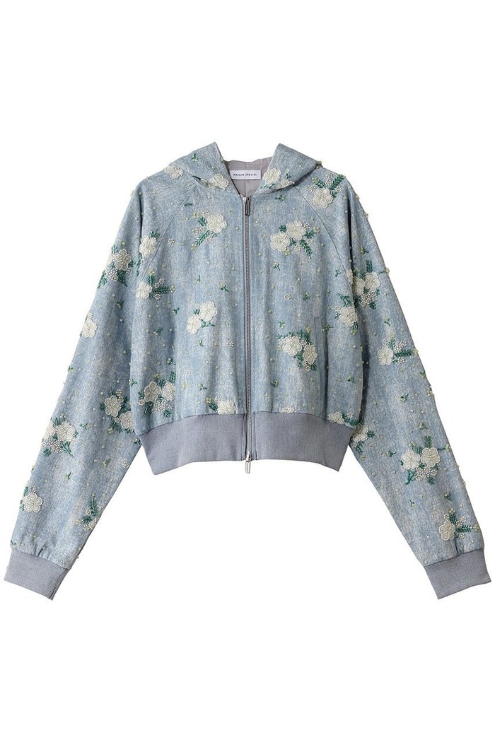 【メゾンスペシャル/MAISON SPECIAL】のEmbroidery Flower Beads Hoodie/エンブロイダリーフラワービーズパーカー インテリア・キッズ・メンズ・レディースファッション・服の通販 founy(ファニー) https://founy.com/ ファッション Fashion レディースファッション Fashion for Women アウター Coat / Outerwear Collection レディースジャケット・軽アウター Jackets ブルゾンジャケット・スポーティアウター Blouson Jackets インナー Innerwear ジャケット Jacket, Outerwear デニム Denim, Jeans Material パーカー Hoodie, Parka ブルゾン Blouson, Bomber Jacket ユーズド Used, Vintage-Look ロング Long, Long-Length ヴィンテージ Vintage Style 羽織 Haori, Light Jacket |ID: prp329100004271074 ipo3291000000032918882