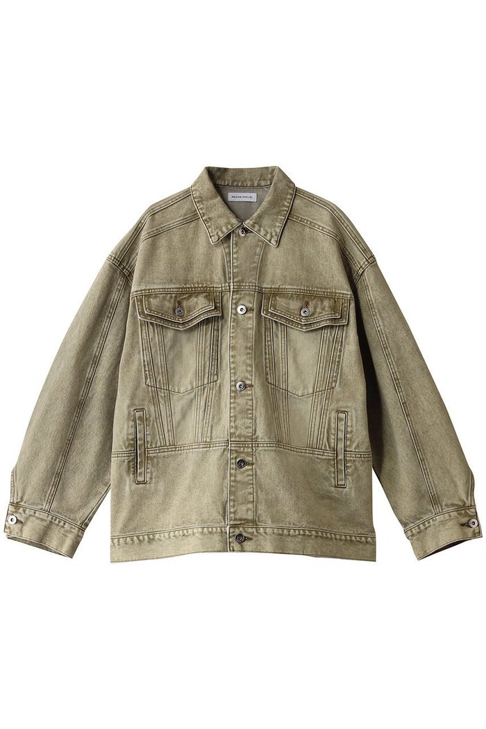 【メゾンスペシャル/MAISON SPECIAL】のOversize Colored Denim Jacket/オーバーサイズカラーデニムジャケット インテリア・キッズ・メンズ・レディースファッション・服の通販 founy(ファニー) https://founy.com/ ファッション Fashion レディースファッション Fashion for Women アウター Coat / Outerwear Collection レディースジャケット・軽アウター Jackets デニムジャケット / カジュアルアウター Denim Jackets インナー Innerwear 春 Spring ジャケット Jacket, Outerwear スタンダード Standard, Basic セットアップ Set-Up, Coordinated Outfit デニム Denim, Jeans Material ロング Long, Long-Length |ID: prp329100004271075 ipo3291000000032934160