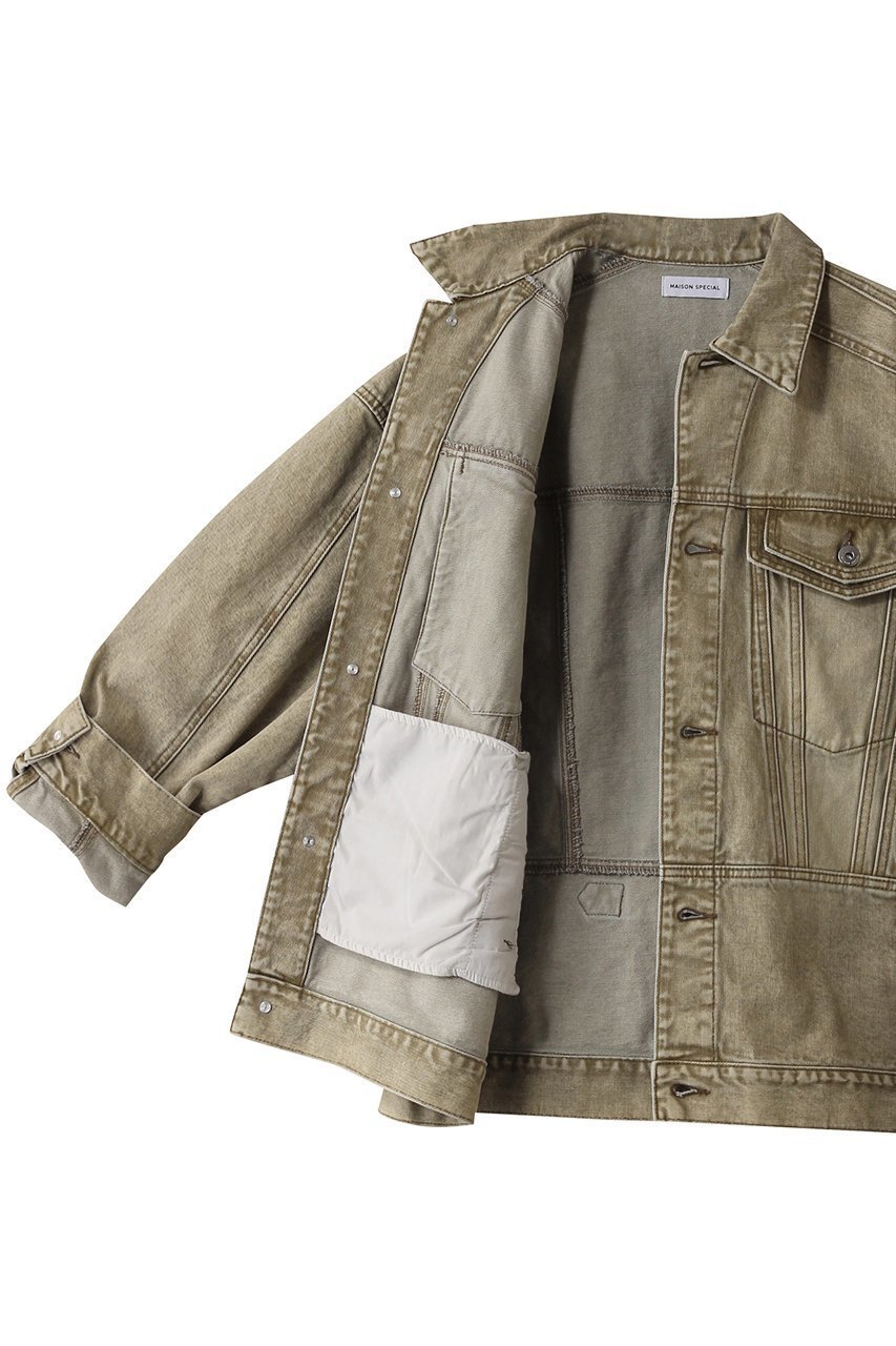 【メゾンスペシャル/MAISON SPECIAL】のOversize Colored Denim Jacket/オーバーサイズカラーデニムジャケット 人気、トレンドファッション・服の通販 founy(ファニー) 　ファッション　Fashion　レディースファッション　Fashion for Women　アウター　Coat / Outerwear Collection　レディースジャケット・軽アウター　Jackets　デニムジャケット / カジュアルアウター　Denim Jackets　インナー　Innerwear　春　Spring　ジャケット　Jacket, Outerwear　スタンダード　Standard, Basic　セットアップ　Set-Up, Coordinated Outfit　デニム　Denim, Jeans Material　ロング　Long, Long-Length　other-6|ID: prp329100004271075 ipo3291000000035639641