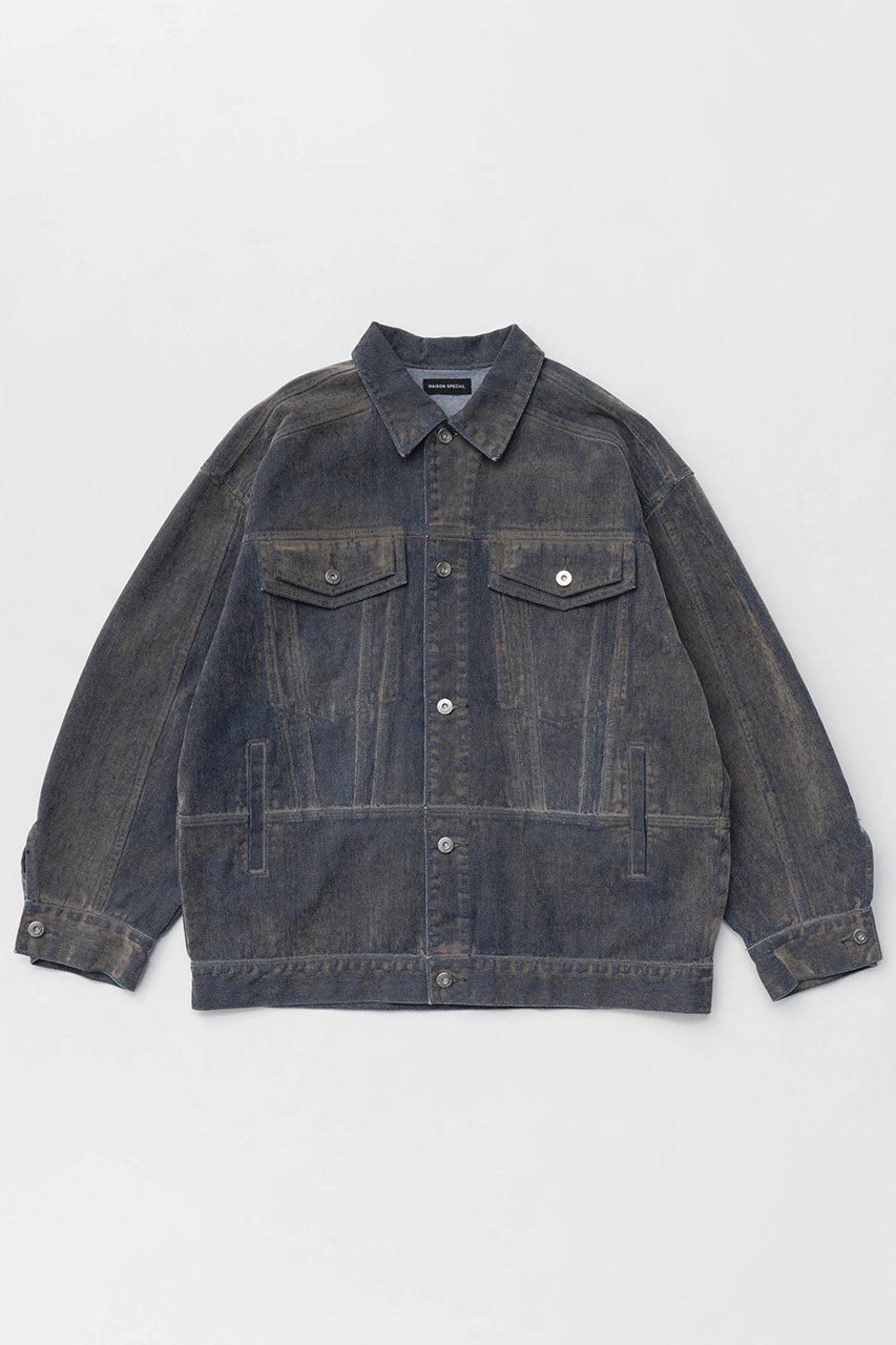 【メゾンスペシャル/MAISON SPECIAL】のOversize Flocking Denim Jacket/オーバーサイズフロッキーデニムジャケット インテリア・キッズ・メンズ・レディースファッション・服の通販 founy(ファニー) 　ファッション　Fashion　レディースファッション　WOMEN　アウター　Coat Outerwear　ジャケット　Jackets　デニムジャケット　Denim Jackets　インナー　Inner　春　Spring　ジャケット　Jacket　スタンダード　Standard　セットアップ　Set Up　デニム　Denim　ロング　Long　A/W・秋冬　Aw・Autumn/Winter・Fw・Fall-Winter　S/S・春夏　Ss・Spring/Summer　夏　Summer　2025年　2025　BLU(ブルー)|ID: prp329100004271076 ipo3291000000029678778