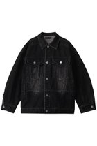 【メゾンスペシャル/MAISON SPECIAL】のOversize Flocking Denim Jacket/オーバーサイズフロッキーデニムジャケット BLK(ブラック)|ID: prp329100004271076 ipo3291000000032934249