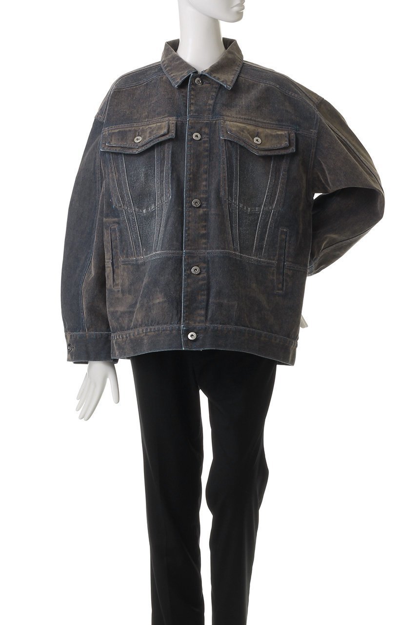 【メゾンスペシャル/MAISON SPECIAL】のOversize Flocking Denim Jacket/オーバーサイズフロッキーデニムジャケット 人気、トレンドファッション・服の通販 founy(ファニー) 　ファッション　Fashion　レディースファッション　Fashion for Women　アウター　Coat / Outerwear Collection　レディースジャケット・軽アウター　Jackets　デニムジャケット / カジュアルアウター　Denim Jackets　インナー　Innerwear　ジャケット　Jacket, Outerwear　スタンダード　Standard, Basic　セットアップ　Set-Up, Coordinated Outfit　デニム　Denim, Jeans Material　ロング　Long, Long-Length　other-2|ID: prp329100004271076 ipo3291000000032934262