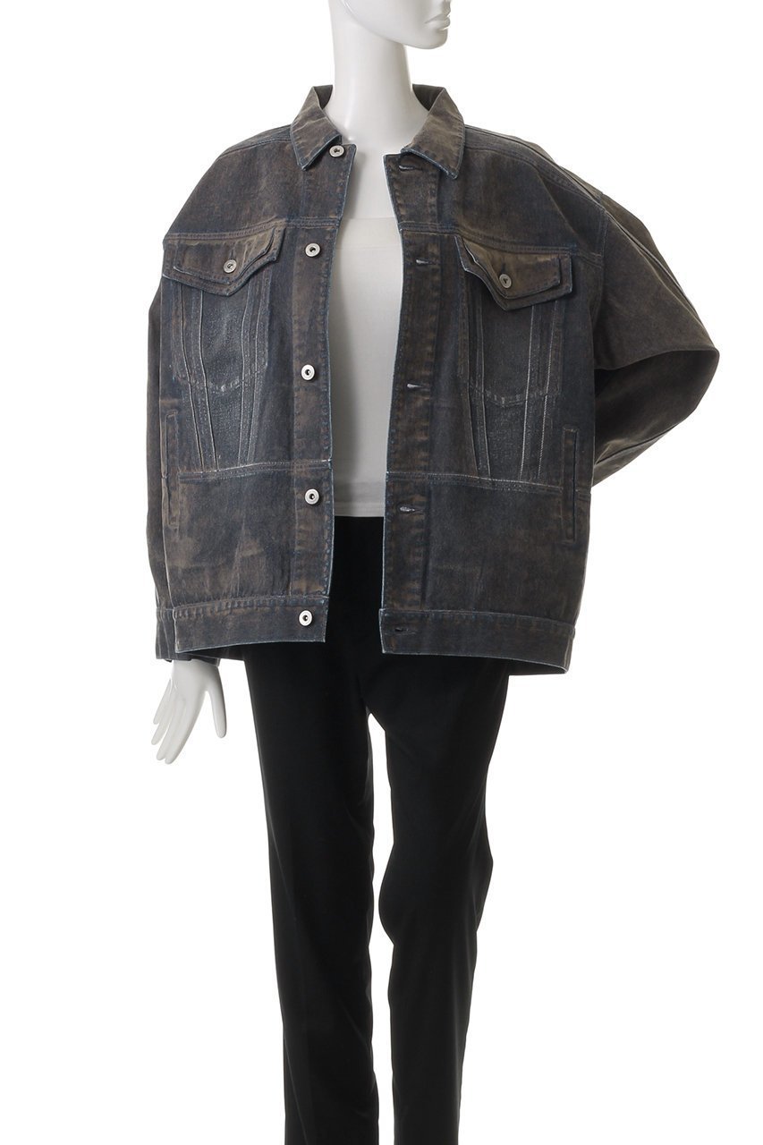 【メゾンスペシャル/MAISON SPECIAL】のOversize Flocking Denim Jacket/オーバーサイズフロッキーデニムジャケット 人気、トレンドファッション・服の通販 founy(ファニー) 　ファッション　Fashion　レディースファッション　Fashion for Women　アウター　Coat / Outerwear Collection　レディースジャケット・軽アウター　Jackets　デニムジャケット / カジュアルアウター　Denim Jackets　インナー　Innerwear　ジャケット　Jacket, Outerwear　スタンダード　Standard, Basic　セットアップ　Set-Up, Coordinated Outfit　デニム　Denim, Jeans Material　ロング　Long, Long-Length　other-7|ID: prp329100004271076 ipo3291000000032934302
