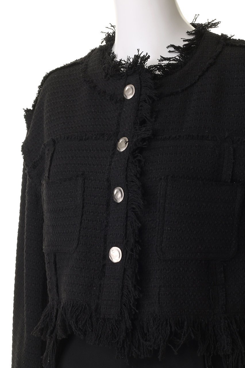 【メゾンスペシャル/MAISON SPECIAL】のTweed Collarless Jacket/ツイードノーカラージャケット 人気、トレンドファッション・服の通販 founy(ファニー) 　ファッション　Fashion　レディースファッション　Fashion for Women　アウター　Coat / Outerwear Collection　レディースジャケット・軽アウター　Jackets　ノーカラージャケット / シンプル上品コーデ　Collarless Jackets　サマー　Summer, Summer Style　ショルダー　Shoulder, Shoulder Strap　ショート　Short, Short Length　ジャケット　Jacket, Outerwear　ダウン　Down, Puffer　ツイード　Twill, Twill Weave　デニム　Denim, Jeans Material　ドロップ　Drop Shoulder, Dropped Style　フリンジ　Fringe, Tassel　ランダム　Random, Irregular　おすすめ　Recommended / Our Picks　other-5|ID: prp329100004271077 ipo3291000000032925598