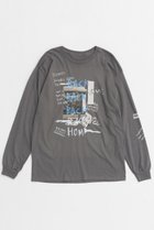 【メゾンスペシャル/MAISON SPECIAL】のBACK HOME Printed T-shirt/BACK HOMEプリントTEE C.GRY(チャコールグレー)|ID:prp329100004271083