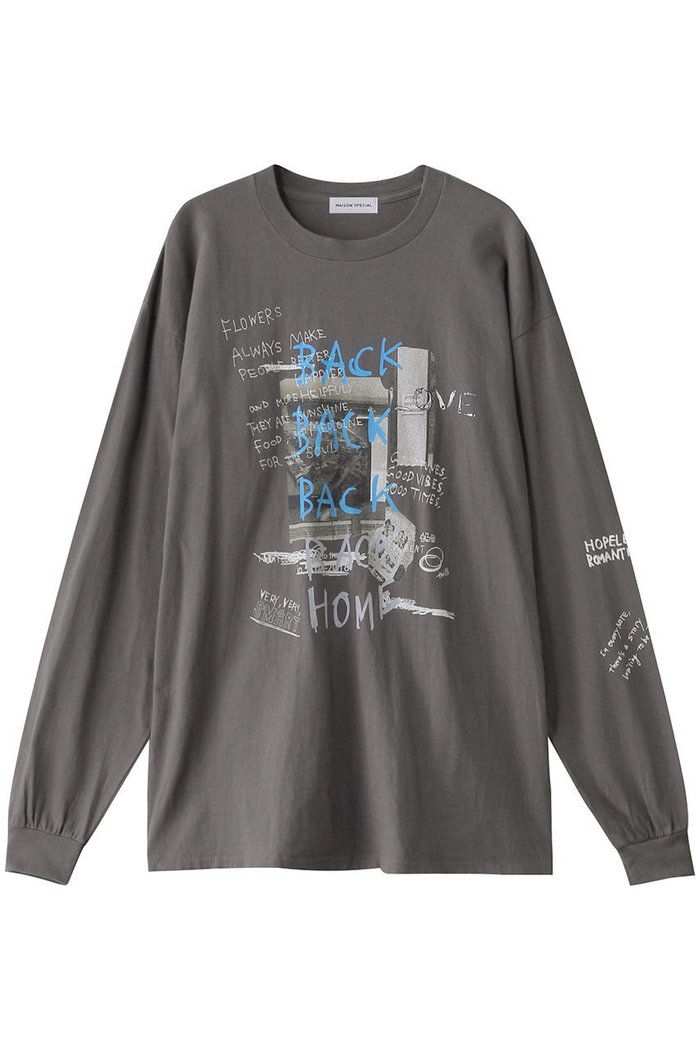 【メゾンスペシャル/MAISON SPECIAL】のBACK HOME Printed T-shirt/BACK HOMEプリントTEE インテリア・キッズ・メンズ・レディースファッション・服の通販 founy(ファニー) https://founy.com/ ファッション Fashion レディースファッション Fashion for Women トップス・カットソー Cut & Sew Tops シャツ・ブラウス・オフィスカジュアル Elegant Blouses & Button-Ups ロングTシャツ・Tシャツ Longline T-Shirts & Tees カットソー・ベーシックTシャツ Cut-and-Sewn Tops / Stretch Tees & Basics おすすめ Recommended / Our Picks インナー Innerwear スリーブ Sleeve, Long Sleeve / Short Sleeve プリント Print, Printed Pattern ロング Long, Long-Length |ID: prp329100004271083 ipo3291000000032876533