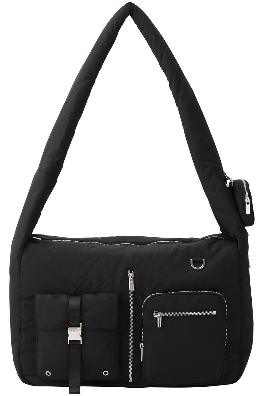 【メゾンスペシャル/MAISON SPECIAL】のOut Pocket Puffer Big Size Bag/アウトポケットパッファービッグバッグ インテリア・キッズ・メンズ・レディースファッション・服の通販 founy(ファニー) 　ファッション　Fashion　レディースファッション　Fashion for Women　バッグ　Bags　ポーチ&ミニバッグ　Pouches & Mini Bags　ショルダー　Shoulder, Shoulder Strap　ポーチ　Pouch, Small Case　ワッシャー　Washer, Crinkled Finish　軽量　Lightweight, Ultra Light　BLK(ブラック)|ID: prp329100004271089 ipo3291000000032784564