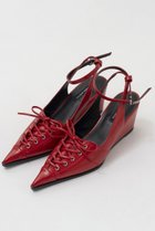 【メゾンスペシャル/MAISON SPECIAL】のLace Up Pointed Pumps/レースアップポインテッドパンプス RED(レッド)|ID:prp329100004271091