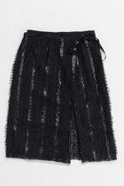 【メゾンスペシャル/MAISON SPECIAL】のMulti Fabric Glitter Flower Wrap Skirt/マルチファブリックキラキラフラワーラップスカート BLK(ブラック)|ID: prp329100004271095 ipo3291000000029678849