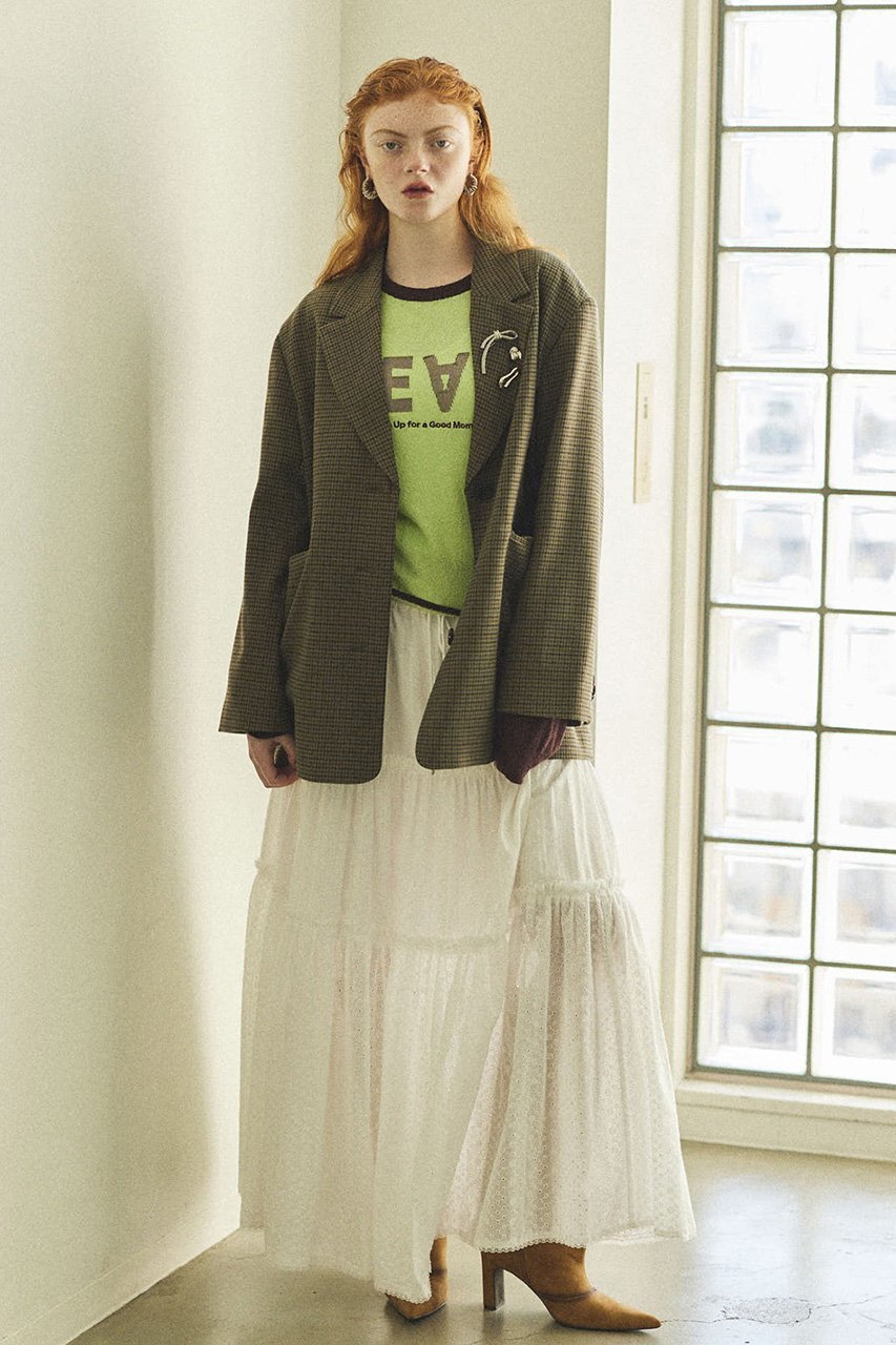 【メゾンスペシャル/MAISON SPECIAL】のMixed Lace Tiered Skirt/ミックスレースティアードスカート 人気、トレンドファッション・服の通販 founy(ファニー) 　ファッション　Fashion　レディースファッション　WOMEN　スカート　Skirt　ティアードスカート　Tiered Skirts　ロングスカート　Long Skirt　おすすめ　Recommend　ジャケット　Jacket　デニム　Denim　ブローチ　Brooch　ペチコート　Petticoat　レース　Race　ロング　Long　other-6|ID: prp329100004271096 ipo3291000000031373007