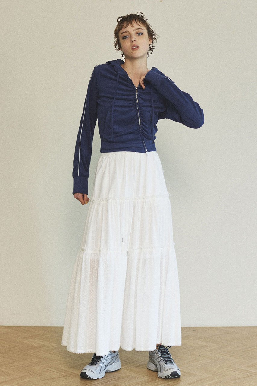 【メゾンスペシャル/MAISON SPECIAL】のMixed Lace Tiered Skirt/ミックスレースティアードスカート 人気、トレンドファッション・服の通販 founy(ファニー) 　ファッション　Fashion　レディースファッション　WOMEN　スカート　Skirt　ティアードスカート　Tiered Skirts　ロングスカート　Long Skirt　おすすめ　Recommend　ジャケット　Jacket　デニム　Denim　ブローチ　Brooch　ペチコート　Petticoat　レース　Race　ロング　Long　other-8|ID: prp329100004271096 ipo3291000000031373011
