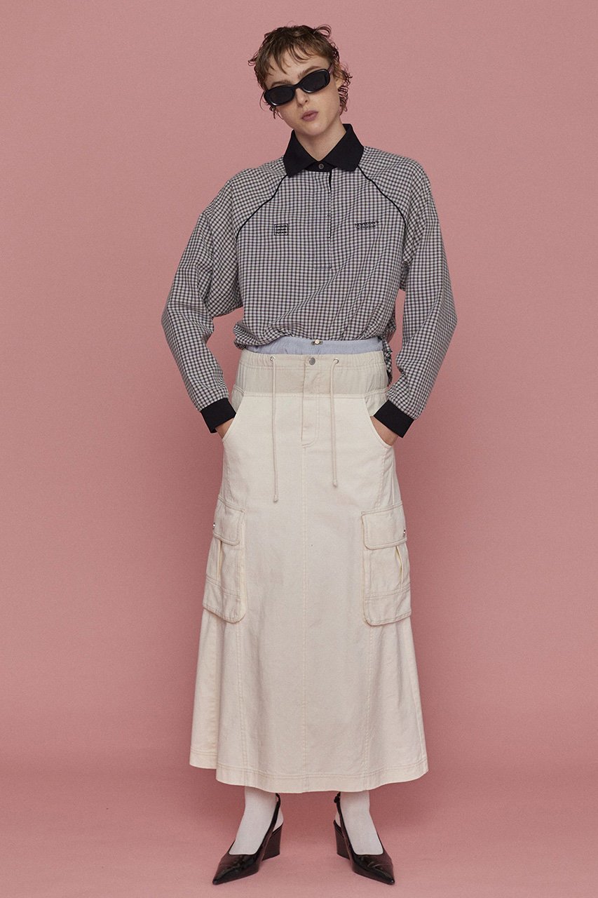 【メゾンスペシャル/MAISON SPECIAL】のUtility Skirt/ユーティリティースカート 人気、トレンドファッション・服の通販 founy(ファニー) 　ファッション　Fashion　レディースファッション　Fashion for Women　スカート　Skirts　ロングスカート　Long Skirts / Maxi & Midi Skirts　ジャケット　Jacket, Outerwear　スリット　Slit, Slit Detail　センター　Center, Center Line　ピーチ　Peach, Soft Touch　ブルゾン　Blouson, Bomber Jacket　ミリタリー　Military, Army Style　ロング　Long, Long-Length　other-6|ID: prp329100004271098 ipo3291000000035056730