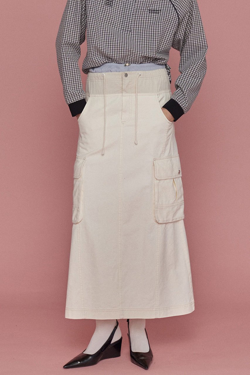 【メゾンスペシャル/MAISON SPECIAL】のUtility Skirt/ユーティリティースカート 人気、トレンドファッション・服の通販 founy(ファニー) 　ファッション　Fashion　レディースファッション　Fashion for Women　スカート　Skirts　ロングスカート　Long Skirts / Maxi & Midi Skirts　ジャケット　Jacket, Outerwear　スリット　Slit, Slit Detail　センター　Center, Center Line　ピーチ　Peach, Soft Touch　ブルゾン　Blouson, Bomber Jacket　ミリタリー　Military, Army Style　ロング　Long, Long-Length　other-7|ID: prp329100004271098 ipo3291000000035056731