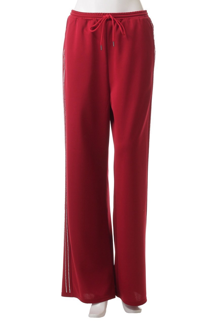 【メゾンスペシャル/MAISON SPECIAL】のSide Rhinestone Pants/サイドラインストーンパンツ 人気、トレンドファッション・服の通販 founy(ファニー) 　ファッション　Fashion　レディースファッション　WOMEN　パンツ　Pants　カットソー　Cut And Sew　シンプル　Simple　ジャケット　Jacket　ジャージ　Jersey　スタイリッシュ　Stylish　ストレート　Straight　ストーン　Stone　スポーツ　Sports　スポーティ　Sporty　定番　Standard　ミックス　Mix　リラックス　Relax　おすすめ　Recommend　other-2|ID: prp329100004271100 ipo3291000000031373055