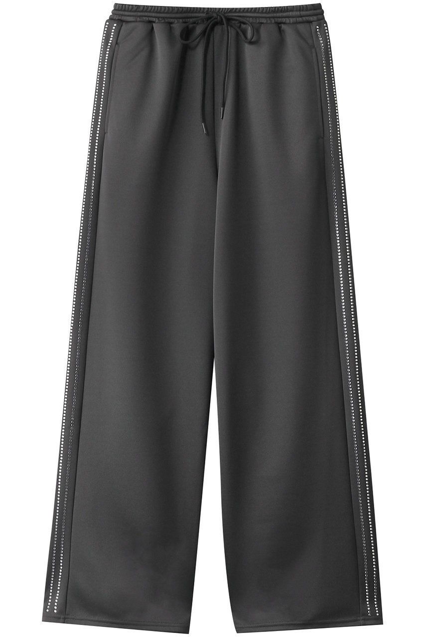 【メゾンスペシャル/MAISON SPECIAL】のSide Rhinestone Pants/サイドラインストーンパンツ インテリア・キッズ・メンズ・レディースファッション・服の通販 founy(ファニー) 　ファッション　Fashion　レディースファッション　Fashion for Women　パンツ　Pants & Trousers　カットソー　Cut and Sewn Top　シンプル　Simple, Minimal　ジャケット　Jacket, Outerwear　スタイリッシュ　Stylish, Fashionable　ストレート　Straight, Straight Cut　ストーン　Stone, Gem-Like　スポーツ　Sports, Activewear　スポーティ　Sporty, Casual Athletic　定番　Standard, Basic Item　ミックス　Mix, Mixed Style　リラックス　Relax, Relaxed Fit　おすすめ　Recommended / Our Picks　GRY(グレー)|ID: prp329100004271100 ipo3291000000035951274