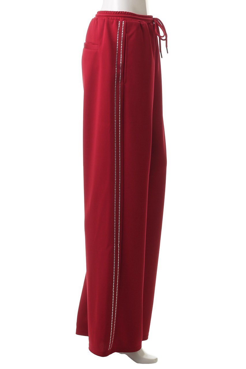 【メゾンスペシャル/MAISON SPECIAL】のSide Rhinestone Pants/サイドラインストーンパンツ 人気、トレンドファッション・服の通販 founy(ファニー) 　ファッション　Fashion　レディースファッション　Fashion for Women　パンツ　Pants & Trousers　カットソー　Cut and Sewn Top　シンプル　Simple, Minimal　ジャケット　Jacket, Outerwear　スタイリッシュ　Stylish, Fashionable　ストレート　Straight, Straight Cut　ストーン　Stone, Gem-Like　スポーツ　Sports, Activewear　スポーティ　Sporty, Casual Athletic　定番　Standard, Basic Item　ミックス　Mix, Mixed Style　リラックス　Relax, Relaxed Fit　おすすめ　Recommended / Our Picks　other-3|ID: prp329100004271100 ipo3291000000035951277