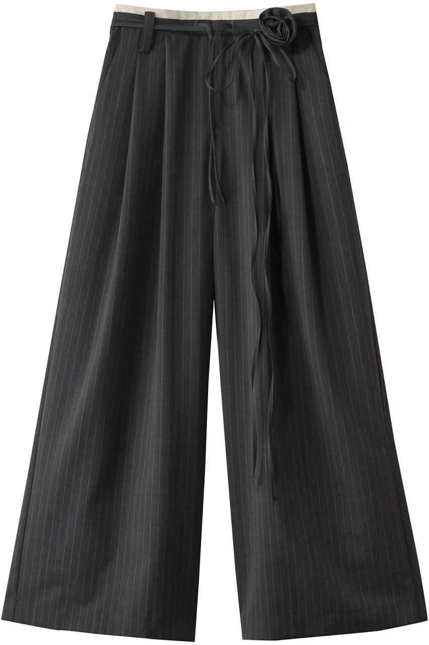 【メゾンスペシャル/MAISON SPECIAL】のMotif Super Wide Double Waisted Pants/モチーフスーパーワイドダブルウエストパンツ インテリア・キッズ・メンズ・レディースファッション・服の通販 founy(ファニー) 　ファッション　Fashion　レディースファッション　Fashion for Women　パンツ　Pants & Trousers　シンプル　Simple, Minimal　ジャケット　Jacket, Outerwear　スタイリッシュ　Stylish, Fashionable　セットアップ　Set-Up, Coordinated Outfit　ダブル　Double, Double-Breasted　トレンド　Trend, Trending Now　フィット　Fit, Slim Fit　モダン　Modern, Contemporary　モチーフ　Motif, Design Theme　リラックス　Relax, Relaxed Fit　おすすめ　Recommended / Our Picks　エレガント 上品　Elegant　GRY(グレー)|ID: prp329100004271101 ipo3291000000032937438