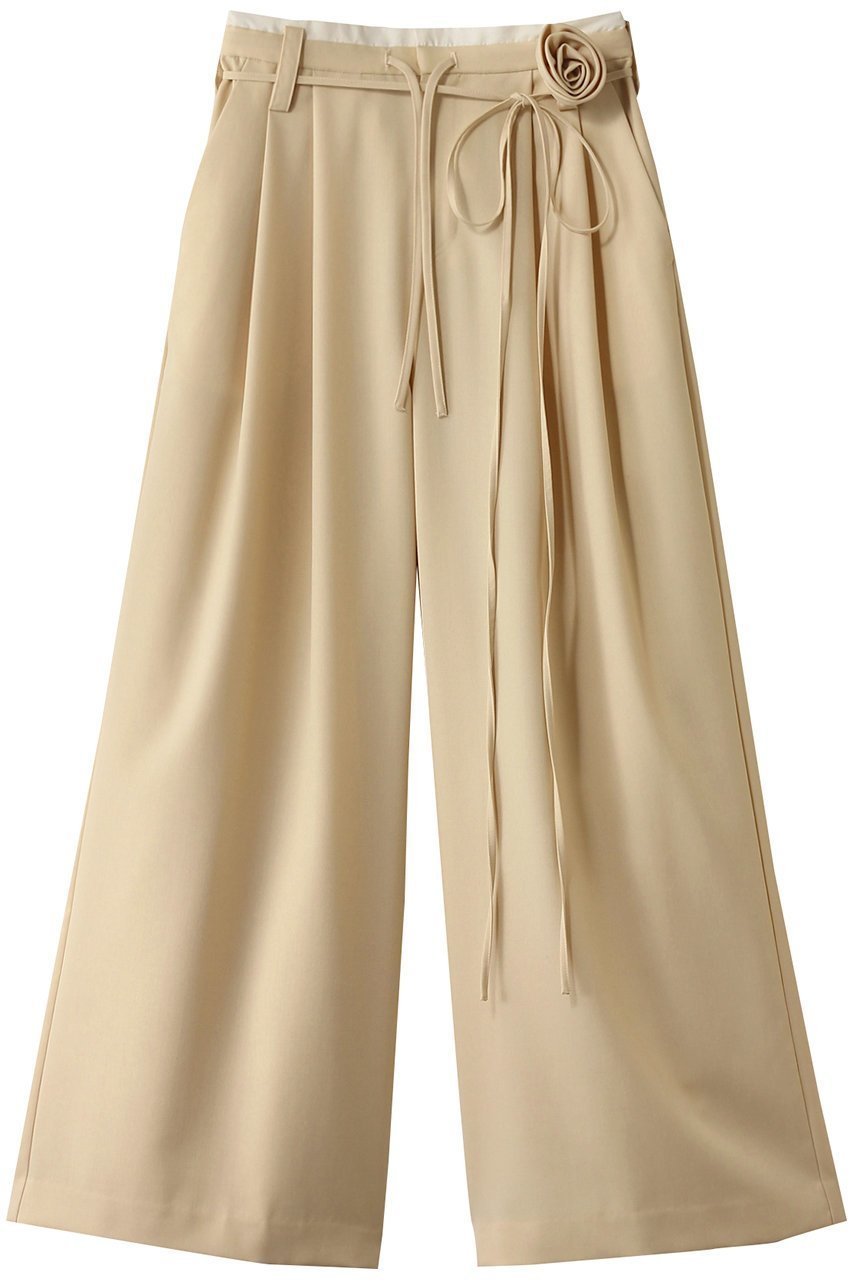 【メゾンスペシャル/MAISON SPECIAL】のMotif Super Wide Double Waisted Pants/モチーフスーパーワイドダブルウエストパンツ インテリア・キッズ・メンズ・レディースファッション・服の通販 founy(ファニー) 　ファッション　Fashion　レディースファッション　Fashion for Women　パンツ　Pants & Trousers　シンプル　Simple, Minimal　ジャケット　Jacket, Outerwear　スタイリッシュ　Stylish, Fashionable　セットアップ　Set-Up, Coordinated Outfit　ダブル　Double, Double-Breasted　トレンド　Trend, Trending Now　フィット　Fit, Slim Fit　モダン　Modern, Contemporary　モチーフ　Motif, Design Theme　リラックス　Relax, Relaxed Fit　おすすめ　Recommended / Our Picks　エレガント 上品　Elegant　BGE(ベージュ)|ID: prp329100004271101 ipo3291000000035055710
