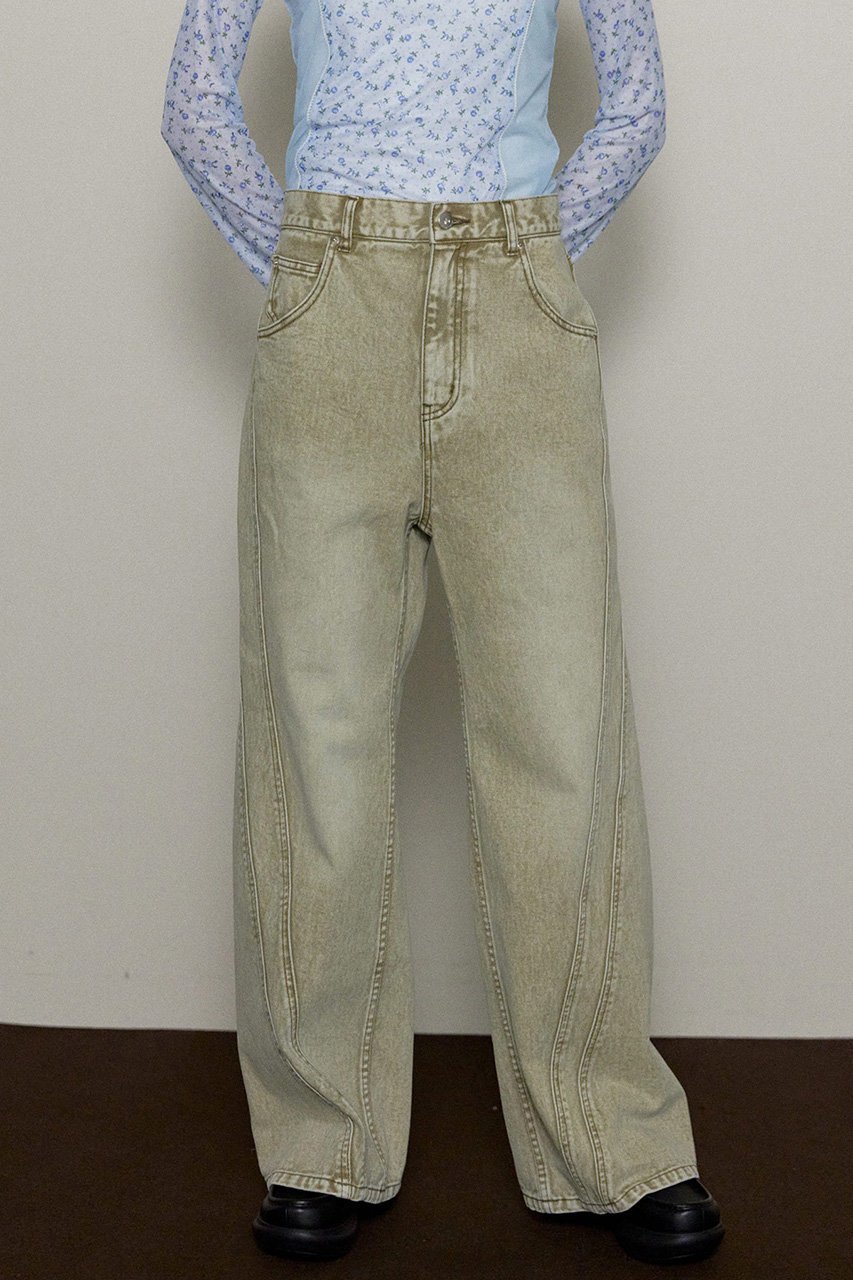 【メゾンスペシャル/MAISON SPECIAL】のWide Straight Colored Denim Pants/ストレートワイドカラーデニムパンツ 人気、トレンドファッション・服の通販 founy(ファニー) 　ファッション　Fashion　レディースファッション　WOMEN　パンツ　Pants　デニムパンツ　Denim Pants　ジャケット　Jacket　ストレート　Straight　セットアップ　Set Up　デニム　Denim　ルーズ　Loose　ワイド　Wide　春　Spring　other-8|ID: prp329100004271102 ipo3291000000031373095