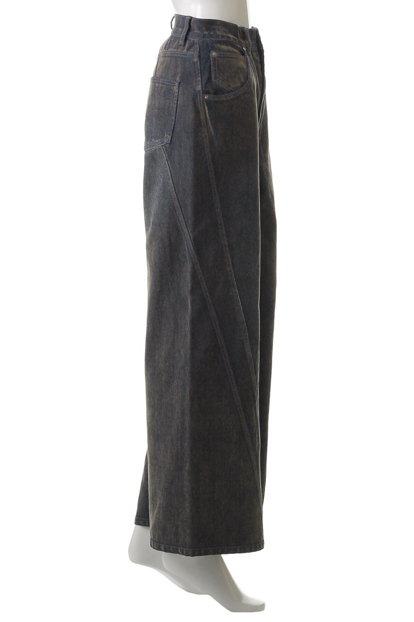 【メゾンスペシャル/MAISON SPECIAL】のWide Straight Flocking Denim Pants/ストレートワイドフロッキーデニムパンツ 人気、トレンドファッション・服の通販 founy(ファニー) 　ファッション　Fashion　レディースファッション　WOMEN　パンツ　Pants　デニムパンツ　Denim Pants　ジャケット　Jacket　ストレート　Straight　セットアップ　Set Up　デニム　Denim　ルーズ　Loose　ロング　Long　ワイド　Wide　other-3|ID: prp329100004271103 ipo3291000000031373099