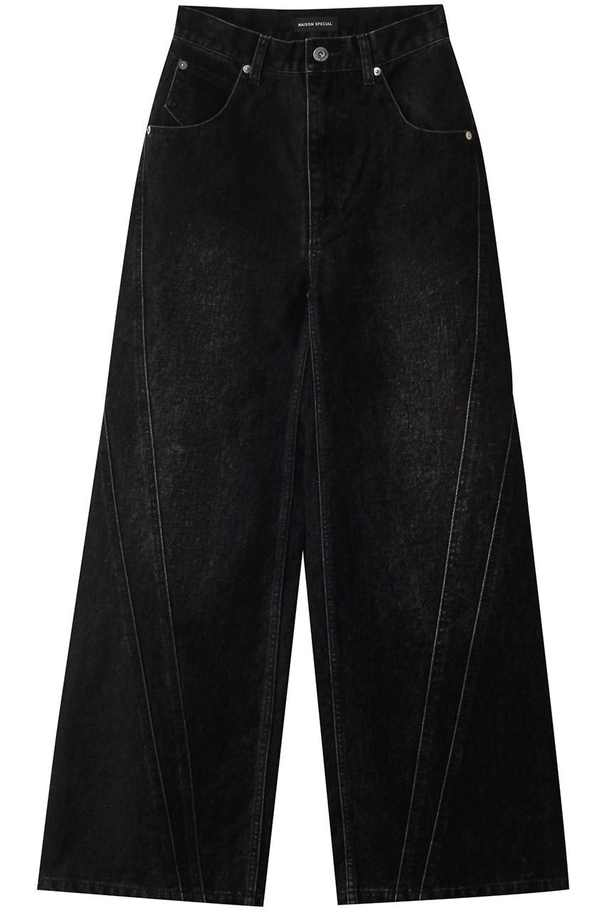 【メゾンスペシャル/MAISON SPECIAL】のWide Straight Flocking Denim Pants/ストレートワイドフロッキーデニムパンツ 大人の最旬トレンドファッション＆コーディネート founy(ファウニー) 　ファッション　Fashion　レディースファッション　Fashion for Women　パンツ　Pants & Trousers　デニムパンツ・ジーンズ・美脚デニム　Denim Jeans & Pants　ジャケット　Jacket, Outerwear　ストレート　Straight, Straight Cut　セットアップ　Set-Up, Coordinated Outfit　デニム　Denim, Jeans Material　ルーズ　Loose, Oversized　ロング　Long, Long-Length　ワイド　Wide, Wide Fit　 other-1|ID: prp329100004271103 ipo3291000000036886139