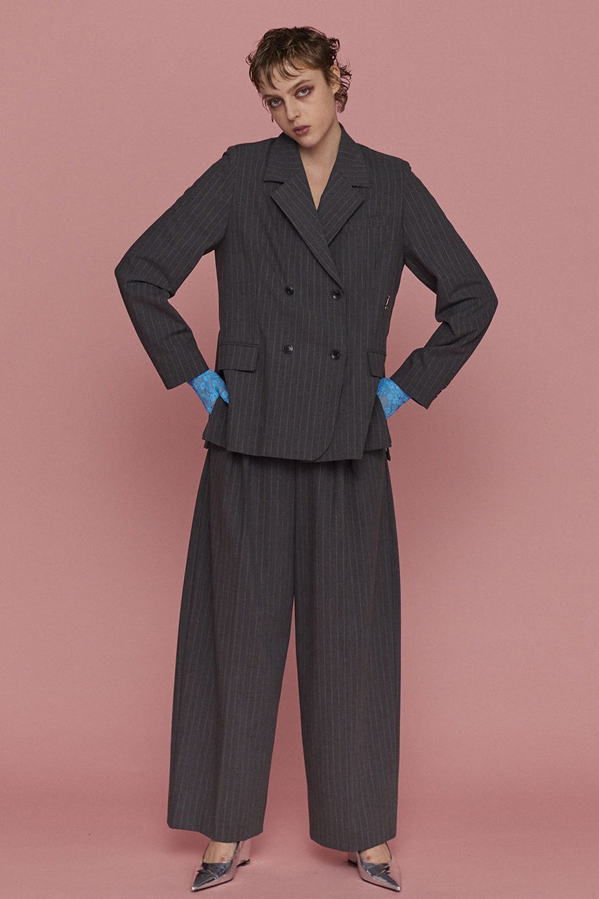 【メゾンスペシャル/MAISON SPECIAL】のTwo Tuck Curve Wide Tapered Pants/2タックカーブワイドテーパードパンツ 人気、トレンドファッション・服の通販 founy(ファニー) 　ファッション　Fashion　レディースファッション　Fashion for Women　パンツ　Pants & Trousers　ジャケット　Jacket, Outerwear　セットアップ　Set-Up, Coordinated Outfit　ワイド　Wide, Wide Fit　エレガント 上品　Elegant　other-8|ID: prp329100004271104 ipo3291000000035688875