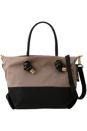 【ヴィオラドーロ/VIOLAd'ORO】 BIANCA バイカラーナイロントートバッグ S人気、トレンドファッション・服の通販 founy(ファニー) ファッション Fashion レディースファッション Fashion for Women バッグ Bags |ID:prp329100004271109