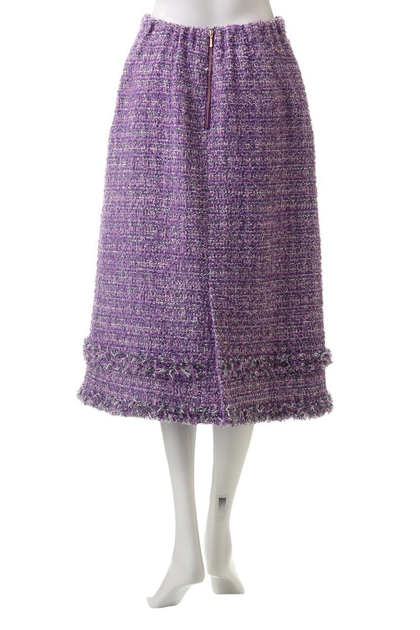【ミュベール/MUVEIL】のツイードフリンジスカート 人気、トレンドファッション・服の通販 founy(ファニー) 　ファッション　Fashion　レディースファッション　Fashion for Women　スカート　Skirts　ジャカード／ジャガード　Jacquard, Woven Pattern　ツイード　Twill, Twill Weave　ロング　Long, Long-Length　other-4|ID: prp329100004271110 ipo3291000000032823146