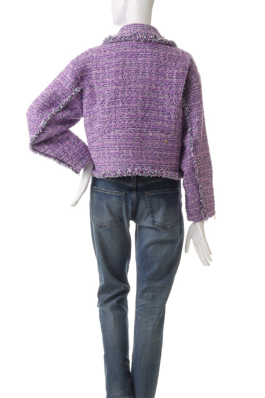 【ミュベール/MUVEIL】のライダースジャケット 人気、トレンドファッション・服の通販 founy(ファニー) 　ファッション　Fashion　レディースファッション　WOMEN　アウター　Coat Outerwear　ジャケット　Jackets　ライダース　Riders Jacket　コンパクト　Compact　ジャケット　Jacket　チェーン　Chain　ツイード　Tweed　ボトム　Bottom　ライダースジャケット　Riders Jacket　other-4|ID: prp329100004271111 ipo3291000000031373185