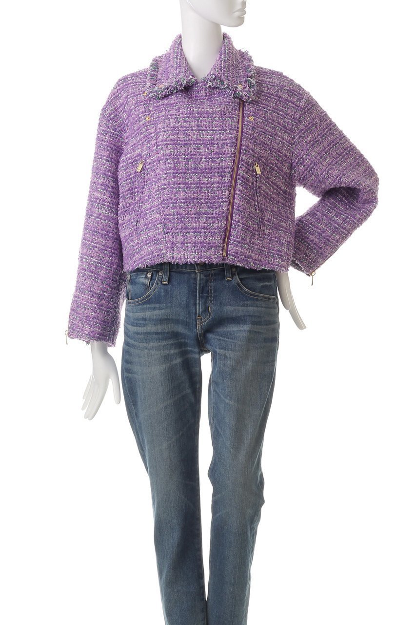【ミュベール/MUVEIL】のライダースジャケット 人気、トレンドファッション・服の通販 founy(ファニー) 　ファッション　Fashion　レディースファッション　WOMEN　アウター　Coat Outerwear　ジャケット　Jackets　ライダース　Riders Jacket　コンパクト　Compact　ジャケット　Jacket　チェーン　Chain　ツイード　Tweed　ボトム　Bottom　ライダースジャケット　Riders Jacket　other-7|ID: prp329100004271111 ipo3291000000031373188