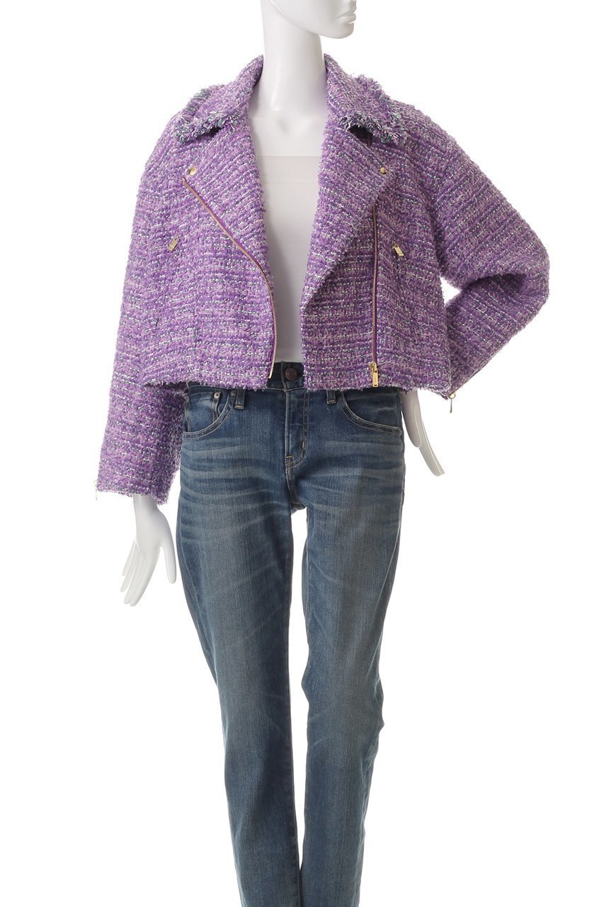 【ミュベール/MUVEIL】のライダースジャケット 人気、トレンドファッション・服の通販 founy(ファニー) 　ファッション　Fashion　レディースファッション　WOMEN　アウター　Coat Outerwear　ジャケット　Jackets　ライダース　Riders Jacket　コンパクト　Compact　ジャケット　Jacket　チェーン　Chain　ツイード　Tweed　ボトム　Bottom　ライダースジャケット　Riders Jacket　other-8|ID: prp329100004271111 ipo3291000000031373189