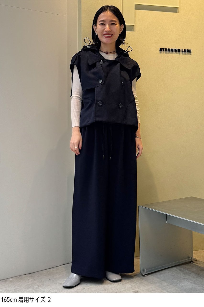 【スタニングルアー/STUNNING LURE】のショートトレンチポンチョ 人気、トレンドファッション・服の通販 founy(ファニー) 　ファッション　Fashion　レディースファッション　Fashion for Women　アウター　Coat / Outerwear Collection　コート・ロングコート・ピーコート　Long Coats, Peacoats & More　ポンチョ・ケープコート　Ponchos & Capes　ショート　Short, Short Length　軽量　Lightweight, Ultra Light　other-4|ID: prp329100004271114 ipo3291000000032937883