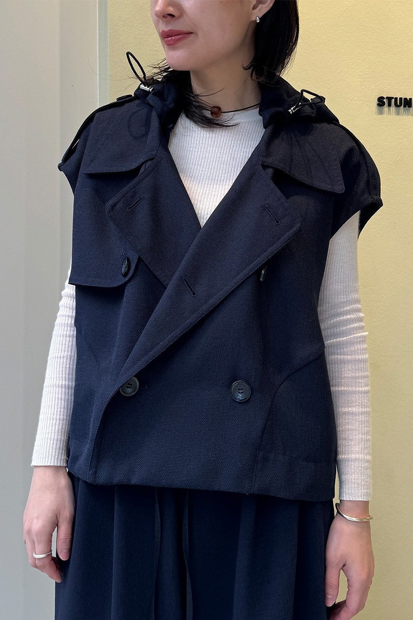 【スタニングルアー/STUNNING LURE】のショートトレンチポンチョ 人気、トレンドファッション・服の通販 founy(ファニー) 　ファッション　Fashion　レディースファッション　Fashion for Women　アウター　Coat / Outerwear Collection　コート・ロングコート・ピーコート　Long Coats, Peacoats & More　ポンチョ・ケープコート　Ponchos & Capes　ショート　Short, Short Length　軽量　Lightweight, Ultra Light　other-5|ID: prp329100004271114 ipo3291000000032937891