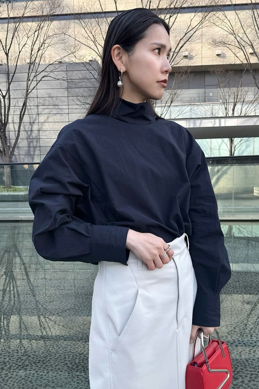 【スタニングルアー/STUNNING LURE】のrスタンドネックシャツ 人気、トレンドファッション・服の通販 founy(ファニー) 　ファッション　Fashion　レディースファッション　Fashion for Women　トップス・カットソー　Cut & Sew Tops　シャツ・ブラウス・オフィスカジュアル　Elegant Blouses & Button-Ups　スリーブ　Sleeve, Long Sleeve / Short Sleeve　ハイネック　High Neck, Mock Neck　ロング　Long, Long-Length　other-7|ID: prp329100004271120 ipo3291000000032860144