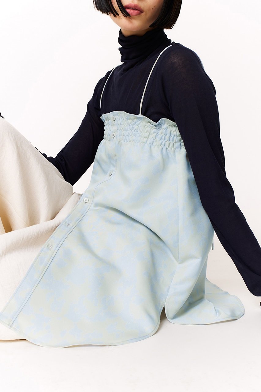 【スタニングルアー/STUNNING LURE】のシャーリングキャミシャツ 人気、トレンドファッション・服の通販 founy(ファニー) 　ファッション　Fashion　レディースファッション　Fashion for Women　トップス・カットソー　Cut & Sew Tops　キャミソール&ノースリーブ　Camisoles & Sleeveless Tops　シャツ・ブラウス・オフィスカジュアル　Elegant Blouses & Button-Ups　ロングTシャツ・Tシャツ　Longline T-Shirts & Tees　カットソー・ベーシックTシャツ　Cut-and-Sewn Tops / Stretch Tees & Basics　キャミソール　Camisole, Spaghetti Strap Top　ギャザー　Gathered, Ruffled　グログラン　Grosgrain, Grosgrain Ribbon　タンク　Tank Top, Sleeveless Top　ラウンド　Round, Round Neck　other-7|ID: prp329100004271122 ipo3291000000035922476