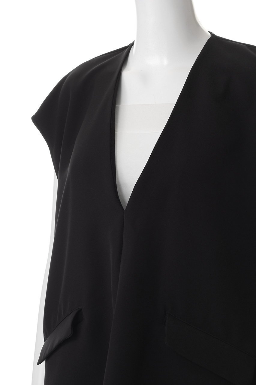 【ミディウミソリッド/MIDIUMISOLID】のv neck n/slv PO プルオーバー 人気、トレンドファッション・服の通販 founy(ファニー) 　ファッション　Fashion　レディースファッション　WOMEN　トップス・カットソー　Tops/Tshirt　キャミソール / ノースリーブ　No Sleeves　シャツ/ブラウス　Shirts/Blouses　プルオーバー　Pullover　インナー　Inner　ノースリーブ　No Sleeve　ボトム　Bottom　ワイド　Wide　エレガント 上品　Elegant　other-5|ID: prp329100004277869 ipo3291000000031372137