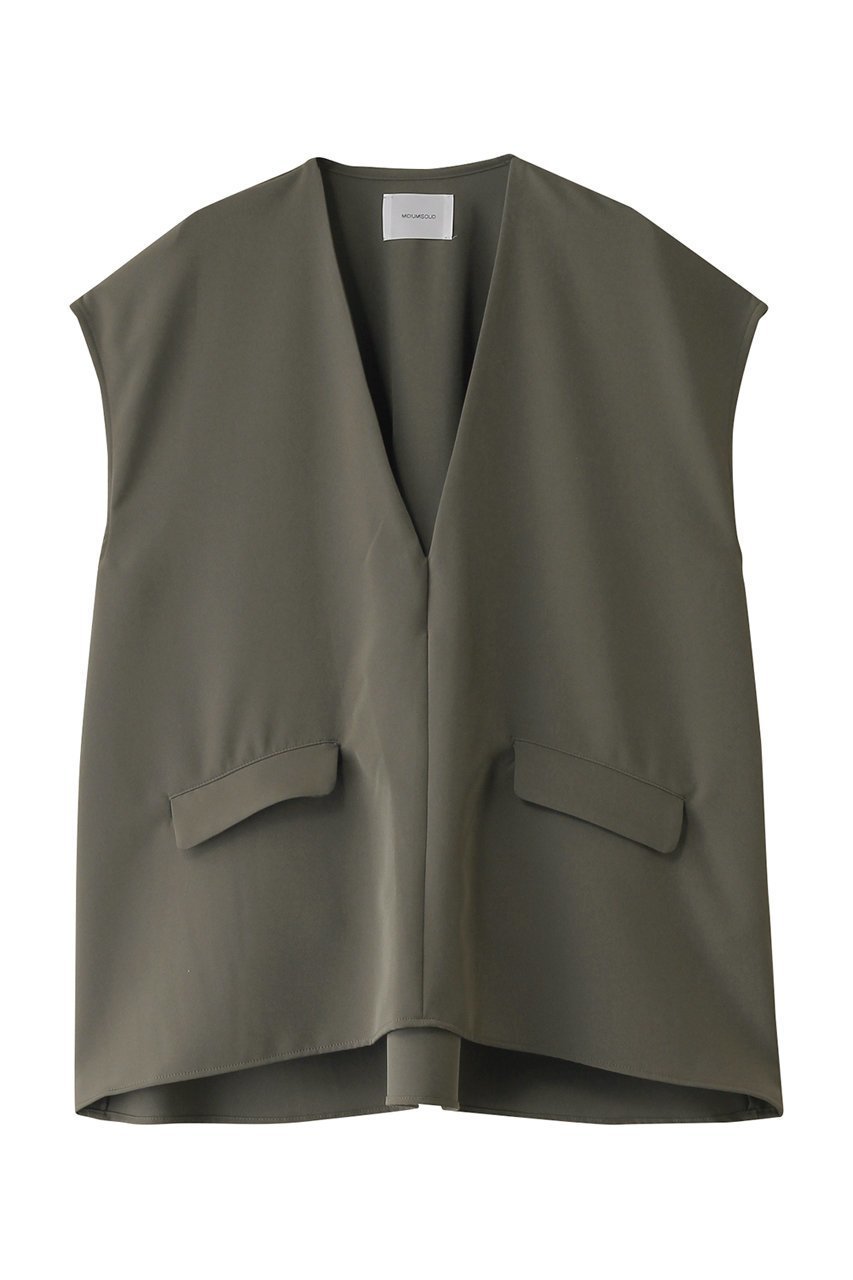 【ミディウミソリッド/MIDIUMISOLID】のv neck n/slv PO プルオーバー インテリア・キッズ・メンズ・レディースファッション・服の通販 founy(ファニー) 　ファッション　Fashion　レディースファッション　Fashion for Women　トップス・カットソー　Cut & Sew Tops　キャミソール&ノースリーブ　Camisoles & Sleeveless Tops　シャツ・ブラウス・オフィスカジュアル　Elegant Blouses & Button-Ups　カジュアルプルオーバー・ニットトップス　Pullovers & Knit Tops / Casual Pullovers　インナー　Innerwear　ノースリーブ　Sleeveless, No-Sleeve　ボトム　Bottoms, Lower Wear　ワイド　Wide, Wide Fit　エレガント 上品　Elegant　khaki|ID: prp329100004277869 ipo3291000000032885363