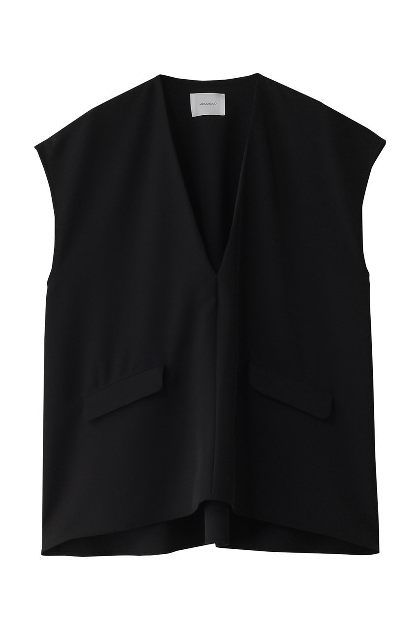 【ミディウミソリッド/MIDIUMISOLID】のv neck n/slv PO プルオーバー インテリア・キッズ・メンズ・レディースファッション・服の通販 founy(ファニー) 　ファッション　Fashion　レディースファッション　Fashion for Women　トップス・カットソー　Cut & Sew Tops　キャミソール&ノースリーブ　Camisoles & Sleeveless Tops　シャツ・ブラウス・オフィスカジュアル　Elegant Blouses & Button-Ups　カジュアルプルオーバー・ニットトップス　Pullovers & Knit Tops / Casual Pullovers　インナー　Innerwear　ノースリーブ　Sleeveless, No-Sleeve　ボトム　Bottoms, Lower Wear　ワイド　Wide, Wide Fit　エレガント 上品　Elegant　black|ID: prp329100004277869 ipo3291000000032885367