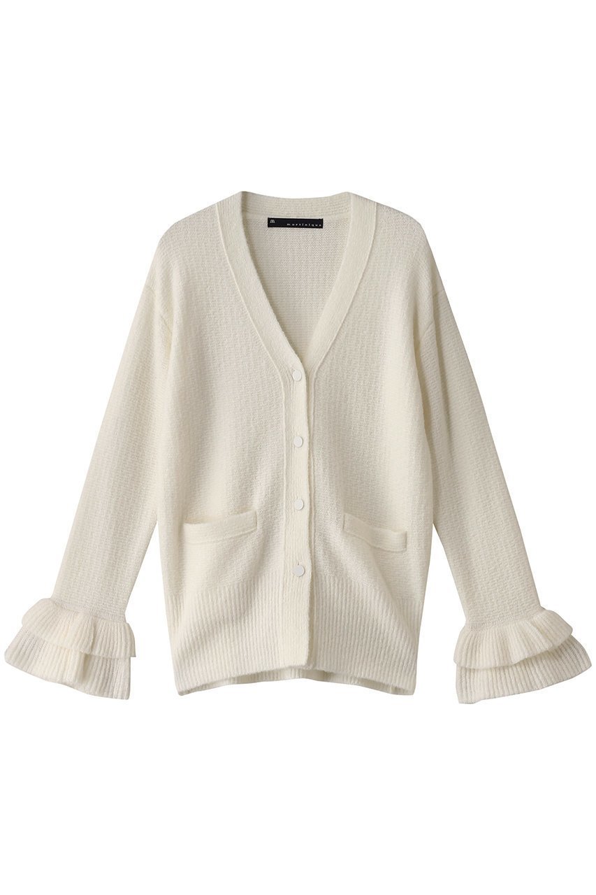 【マルティニーク/martinique】のウールブークレーカーディガン インテリア・キッズ・メンズ・レディースファッション・服の通販 founy(ファニー) 　ファッション　Fashion　レディースファッション　Fashion for Women　トップス・カットソー　Cut & Sew Tops　ニット　Knit Tops & Sweaters　カーディガン・羽織り　Layered Style Cardigans　カーディガン　Cardigan, Knitwear　エレガント 上品　Elegant　再入荷　Restock / Back in Stock　オフホワイト|ID: prp329100004277871 ipo3291000000035372046