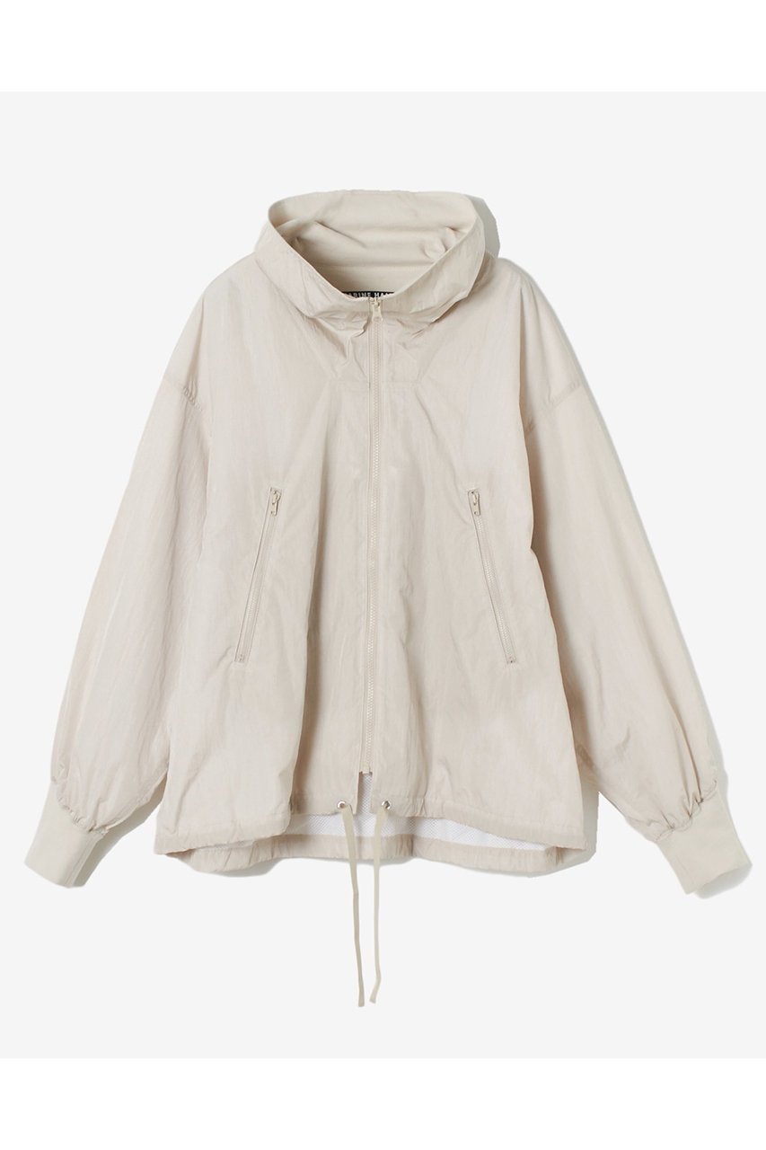 【サードマガジン/THIRD MAGAZINE】の【別注】KATHARINE HAMNETT×THIRD MAGAZINE/ HIGHNECK ZIP JACKET インテリア・キッズ・メンズ・レディースファッション・服の通販 founy(ファニー) 　ファッション　Fashion　レディースファッション　Fashion for Women　アウター　Coat / Outerwear Collection　レディースジャケット・軽アウター　Jackets　オーガニック　Organic Cotton　コレクション　Collection, Seasonal Line　ジャケット　Jacket, Outerwear　スペシャル　Special, Limited Edition　トレンド　Trend, Trending Now　ハイネック　High Neck, Mock Neck　パターン　Pattern, Design Print　ビンテージ　Vintage, Retro Style　フェイス　Face, Facial Design　別注　Limited Edition, Custom Order　メッシュ　Mesh, Net Fabric　ワッシャー　Washer, Crinkled Finish　ベージュ|ID: prp329100004277873 ipo3291000000035490362