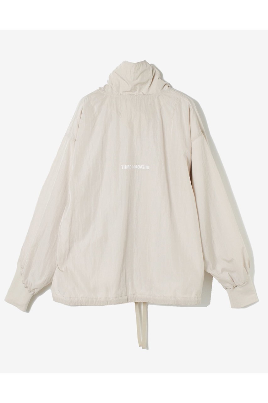 【サードマガジン/THIRD MAGAZINE】の【別注】KATHARINE HAMNETT×THIRD MAGAZINE/ HIGHNECK ZIP JACKET 人気、トレンドファッション・服の通販 founy(ファニー) 　ファッション　Fashion　レディースファッション　Fashion for Women　アウター　Coat / Outerwear Collection　レディースジャケット・軽アウター　Jackets　オーガニック　Organic Cotton　コレクション　Collection, Seasonal Line　ジャケット　Jacket, Outerwear　スペシャル　Special, Limited Edition　トレンド　Trend, Trending Now　ハイネック　High Neck, Mock Neck　パターン　Pattern, Design Print　ビンテージ　Vintage, Retro Style　フェイス　Face, Facial Design　別注　Limited Edition, Custom Order　メッシュ　Mesh, Net Fabric　ワッシャー　Washer, Crinkled Finish　other-2|ID: prp329100004277873 ipo3291000000035490363