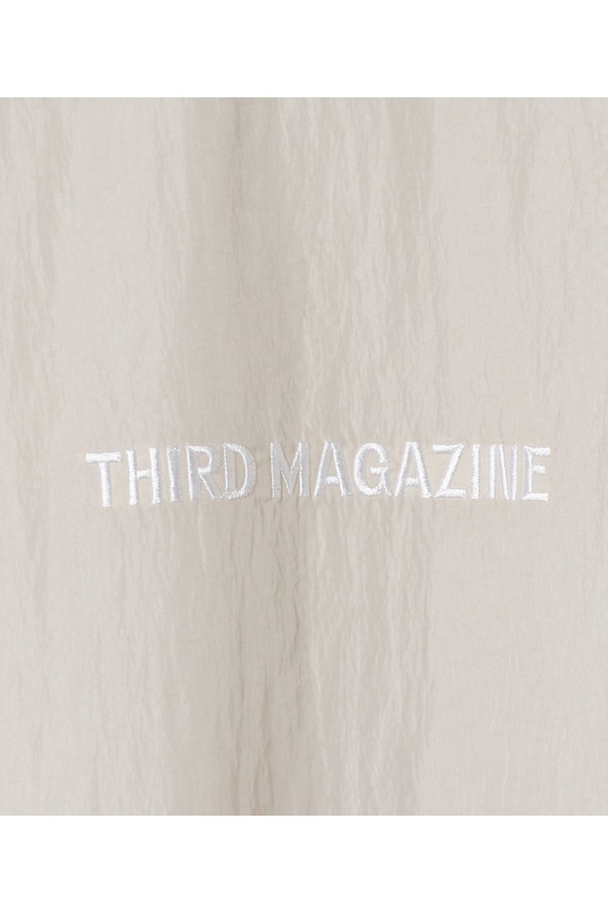 【サードマガジン/THIRD MAGAZINE】の【別注】KATHARINE HAMNETT×THIRD MAGAZINE/ HIGHNECK ZIP JACKET 人気、トレンドファッション・服の通販 founy(ファニー) 　ファッション　Fashion　レディースファッション　Fashion for Women　アウター　Coat / Outerwear Collection　レディースジャケット・軽アウター　Jackets　オーガニック　Organic Cotton　コレクション　Collection, Seasonal Line　ジャケット　Jacket, Outerwear　スペシャル　Special, Limited Edition　トレンド　Trend, Trending Now　ハイネック　High Neck, Mock Neck　パターン　Pattern, Design Print　ビンテージ　Vintage, Retro Style　フェイス　Face, Facial Design　別注　Limited Edition, Custom Order　メッシュ　Mesh, Net Fabric　ワッシャー　Washer, Crinkled Finish　other-7|ID: prp329100004277873 ipo3291000000035490368