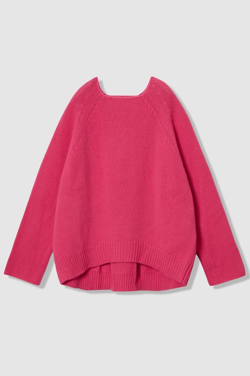 【ハウス オブ ロータス/HOUSE OF LOTUS】のウールナイロンバックタックプルオーバー インテリア・キッズ・メンズ・レディースファッション・服の通販 founy(ファニー) 　ファッション　Fashion　レディースファッション　Fashion for Women　トップス・カットソー　Cut & Sew Tops　ニット　Knit Tops & Sweaters　カジュアルプルオーバー・ニットトップス　Pullovers & Knit Tops / Casual Pullovers　おすすめ　Recommended / Our Picks　カットソー　Cut and Sewn Top　バランス　Balance, Style Balance　フロント　Front, Front Design　ボトム　Bottoms, Lower Wear　ワイド　Wide, Wide Fit　新作・新入荷　New Arrivals / New In　ピンク|ID: prp329100004286068 ipo3291000000033715922