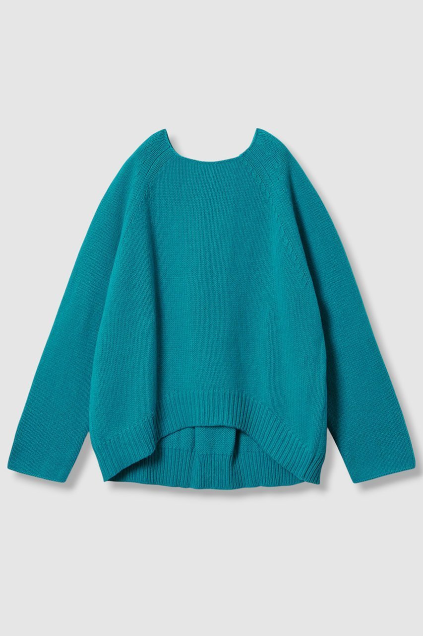【ハウス オブ ロータス/HOUSE OF LOTUS】のウールナイロンバックタックプルオーバー インテリア・キッズ・メンズ・レディースファッション・服の通販 founy(ファニー) 　ファッション　Fashion　レディースファッション　Fashion for Women　トップス・カットソー　Cut & Sew Tops　ニット　Knit Tops & Sweaters　カジュアルプルオーバー・ニットトップス　Pullovers & Knit Tops / Casual Pullovers　おすすめ　Recommended / Our Picks　カットソー　Cut and Sewn Top　バランス　Balance, Style Balance　フロント　Front, Front Design　ボトム　Bottoms, Lower Wear　ワイド　Wide, Wide Fit　新作・新入荷　New Arrivals / New In　ターコイズ|ID: prp329100004286068 ipo3291000000033715923