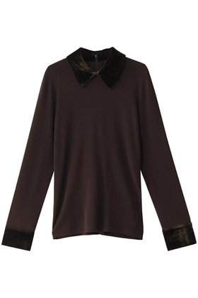 【クラネ/CLANE】のVELOUR COLLAR KNIT TOPS ニット 人気、トレンドファッション・服の通販 founy(ファニー) ファッション Fashion レディースファッション WOMEN トップス・カットソー Tops/Tshirt ニット Knit Tops プルオーバー Pullover ベロア Velour エレガント 上品 Elegant カフス Cuffs ベロア Velor NEW・新作・新着・新入荷 New Arrivals |ID:prp329100004286069