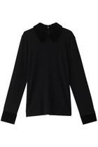 【クラネ/CLANE】のVELOUR COLLAR KNIT TOPS ニット BLACK|ID:prp329100004286069